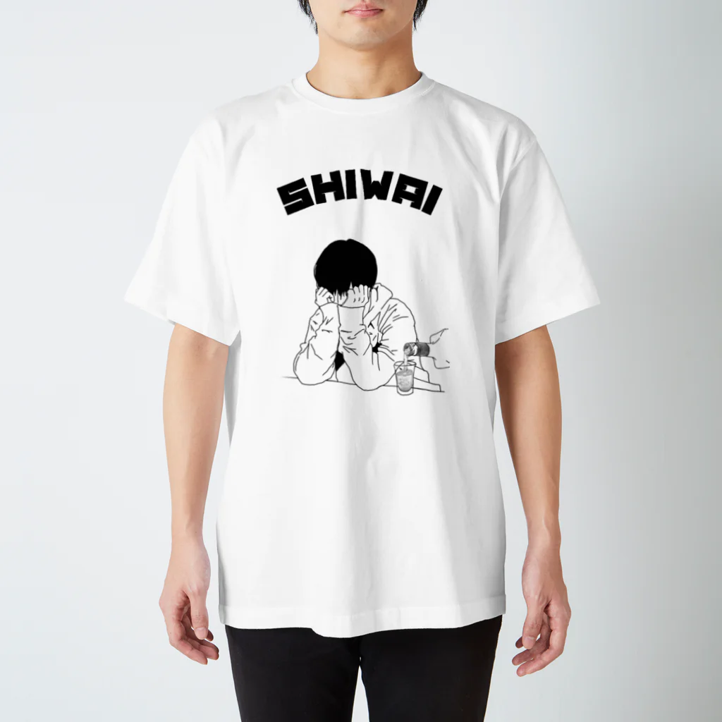 男装Mixバー Secret GardenのSHIWAIロゴTシャツ Regular Fit T-Shirt