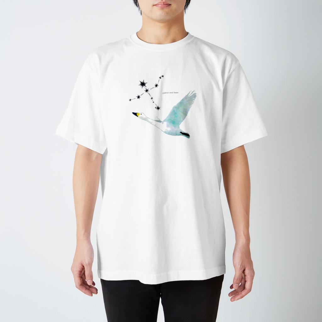 ShikakuSankakuのはくちょう座と白鳥 Regular Fit T-Shirt