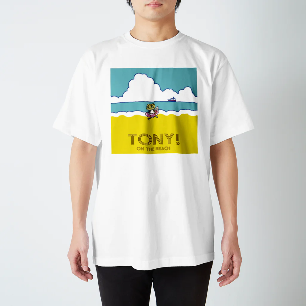 TONY!のTONY! on the beach (昼) スタンダードTシャツ