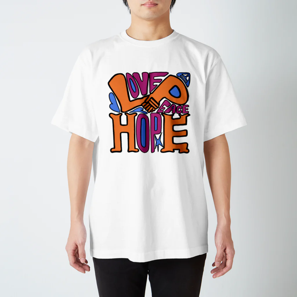 Do As D Did "Dadd."の(Love+Peace)×Hope Regular Fit T-Shirt