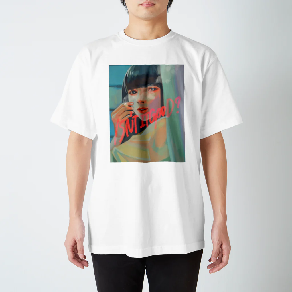 留置太輔(とめさん)の喫煙女子Tシャツ(細畑理奈ver) 티셔츠