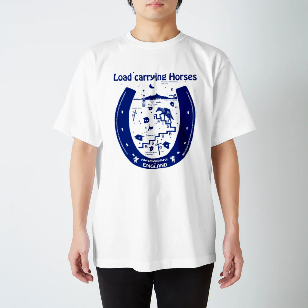 江島　達也の長崎の荷運び 対州馬 ENGLAND スタンダードTシャツ