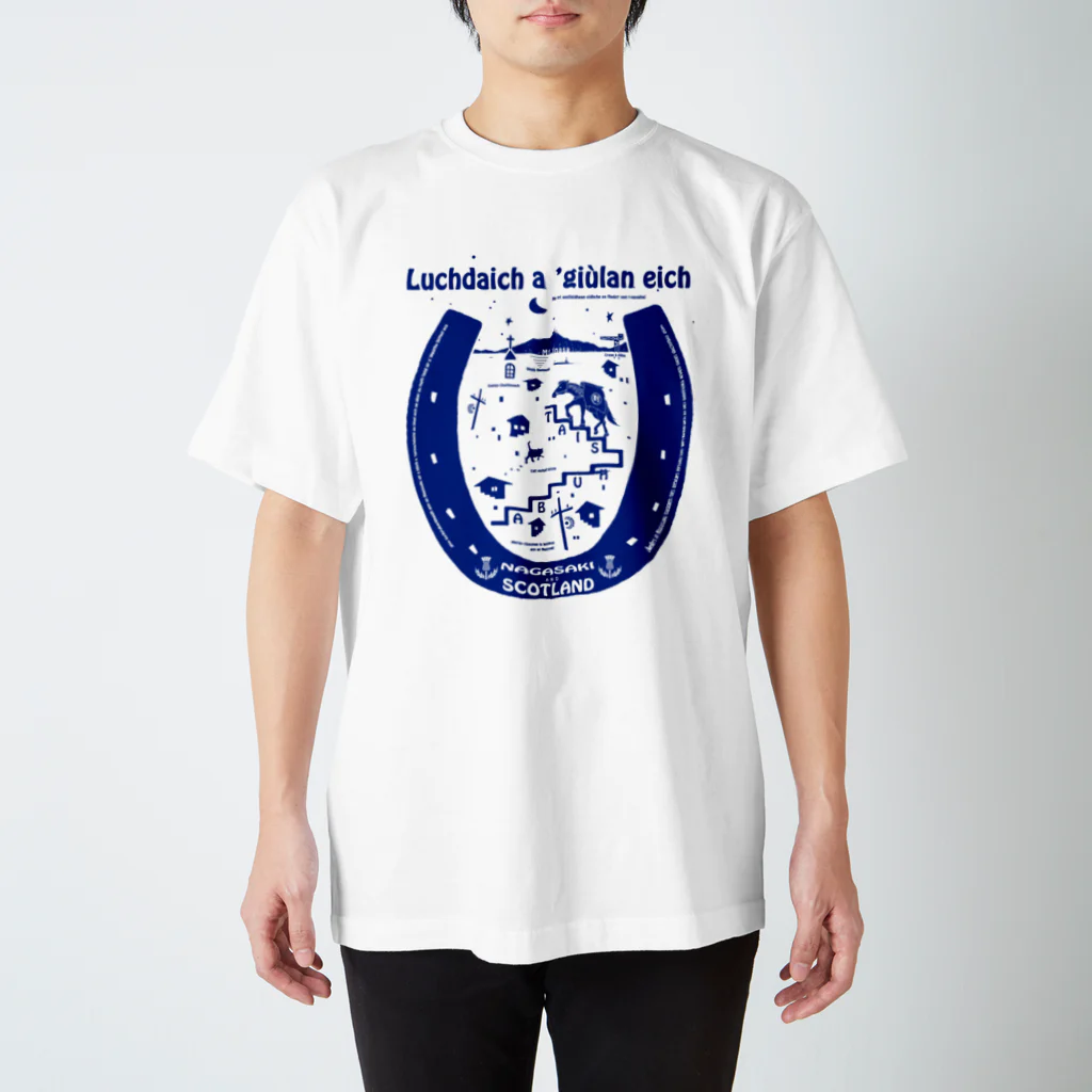 江島　達也の長崎の荷運び 対州馬 Scottland スタンダードTシャツ