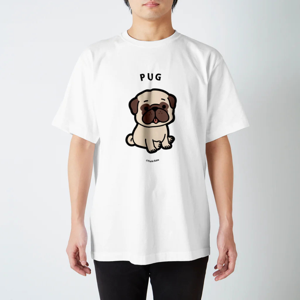Yurie Kato ┃ パグのランランのPUG(フォーン) │For light colors Regular Fit T-Shirt