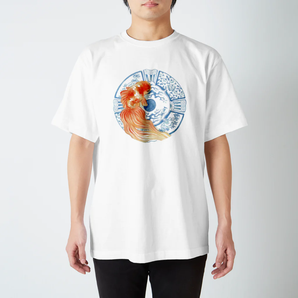  花金魚園の曙の器 Regular Fit T-Shirt
