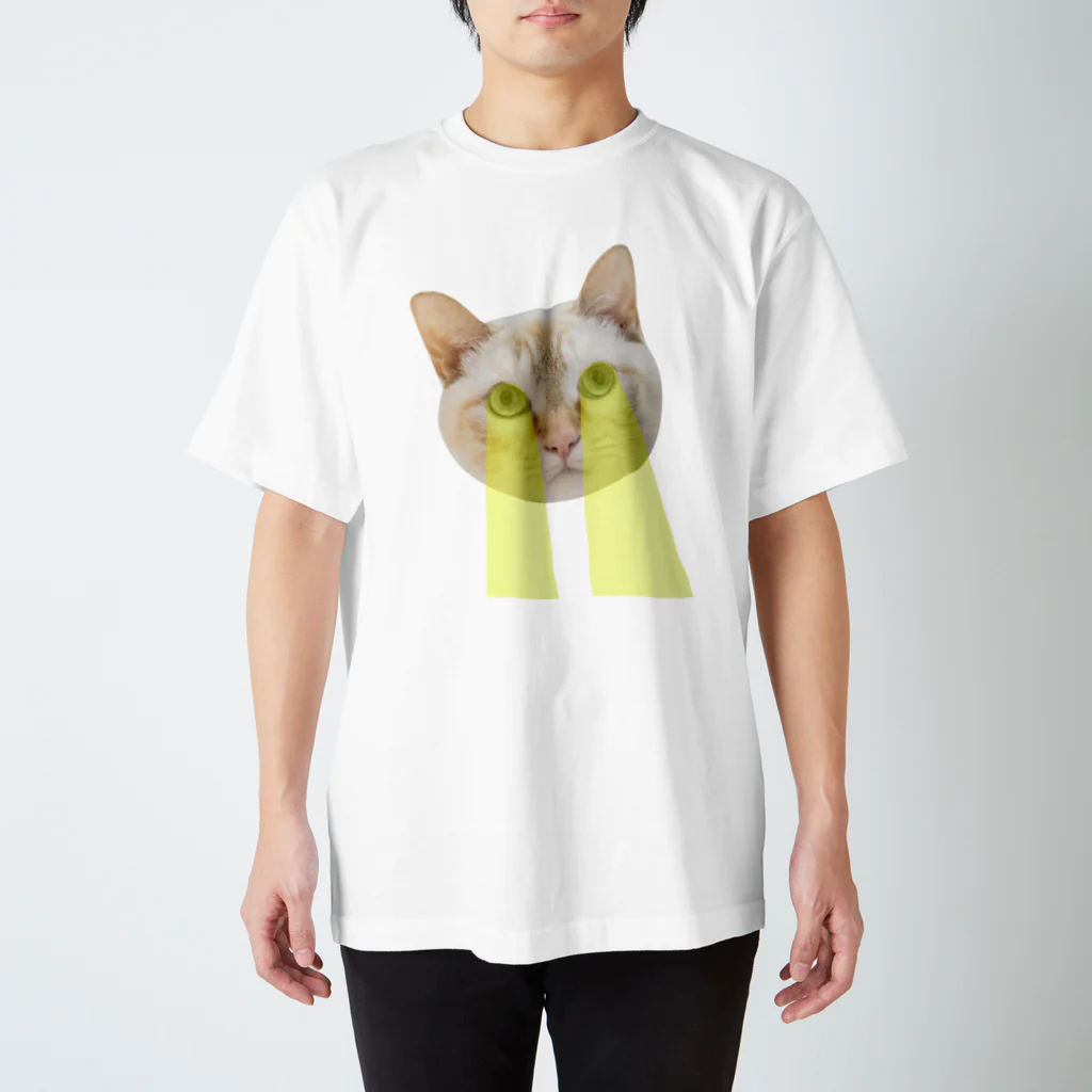 こいぬおじさんのビーム猫 スタンダードTシャツ