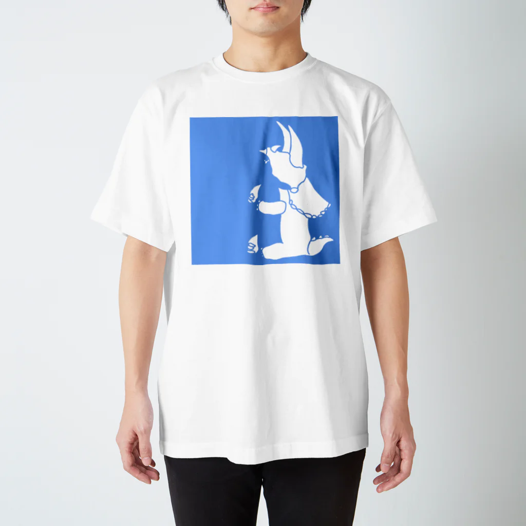 ぺぇねもんショップのトリケラトプス シルエット スタンダードTシャツ