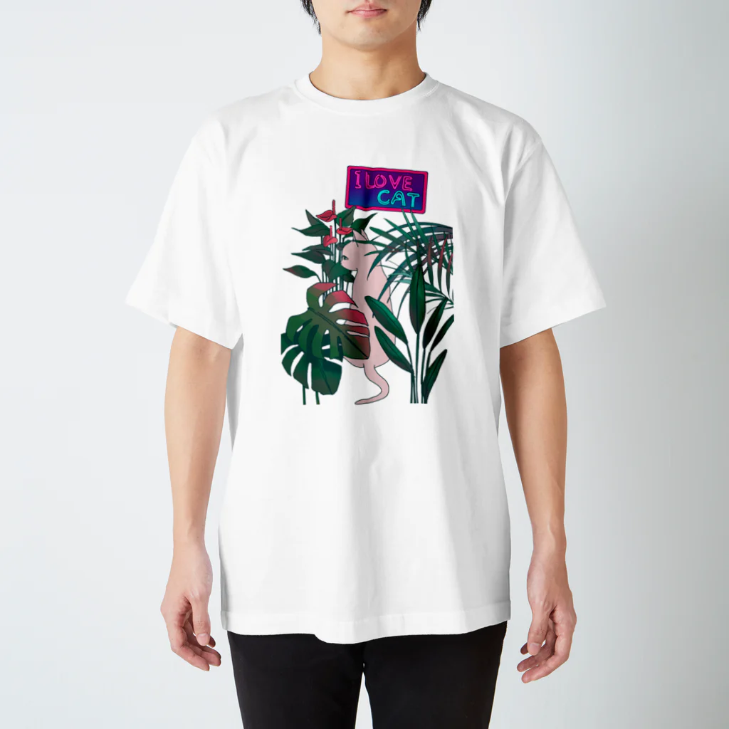 Sugar RushのSUMMER猫ちゃん Regular Fit T-Shirt