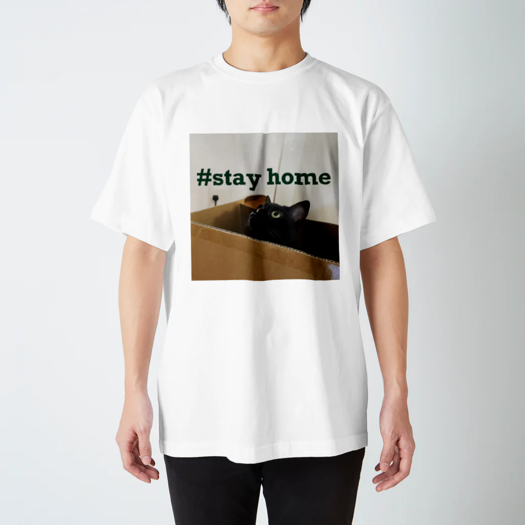 クロネコチャコとフランス額装のショップのstayhomewithcat Regular Fit T-Shirt