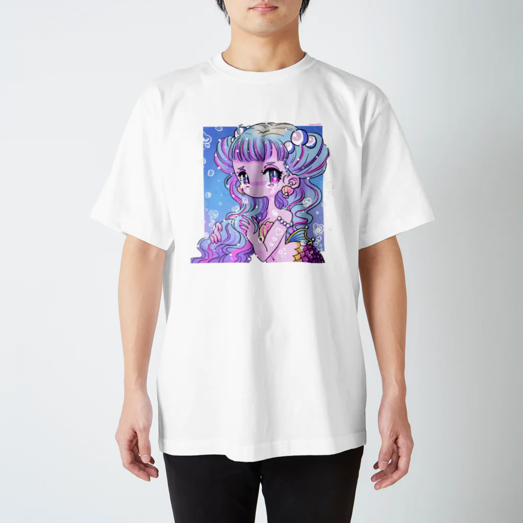 アジサイの織のTear drop Mermaid Regular Fit T-Shirt