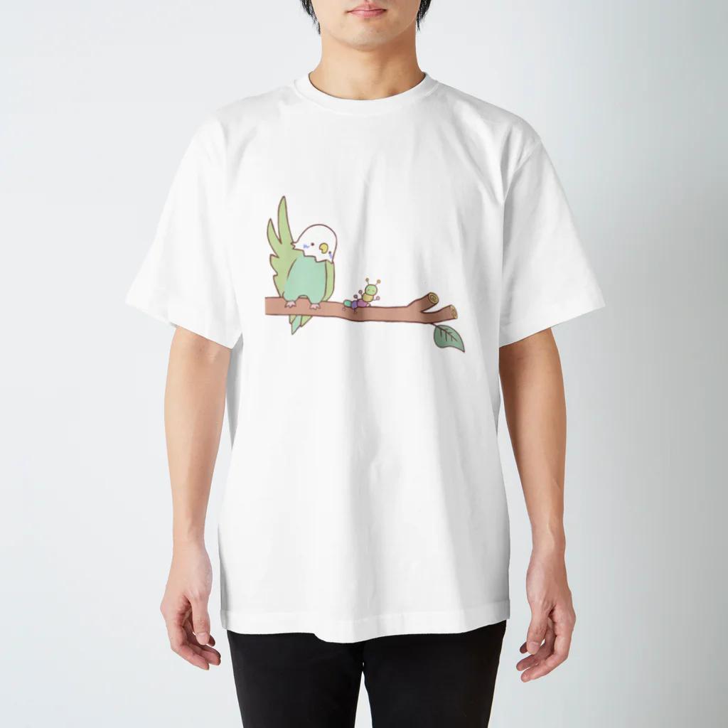 ぴよ助のお店のhi！ / セキセイとイモ Regular Fit T-Shirt