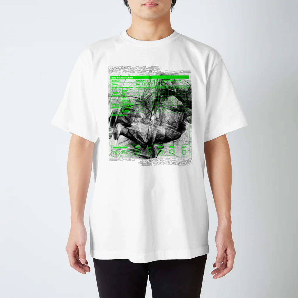 Yebisu303's Marketplaceの303 Pettern Chart Tee (Green&Black) スタンダードTシャツ