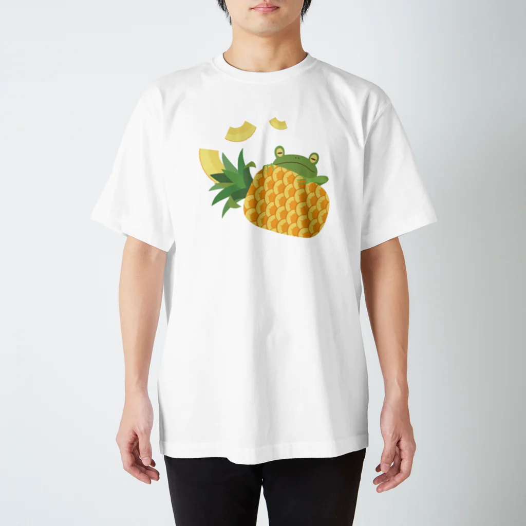 ハンクソンのパイナップルとカエル スタンダードTシャツ
