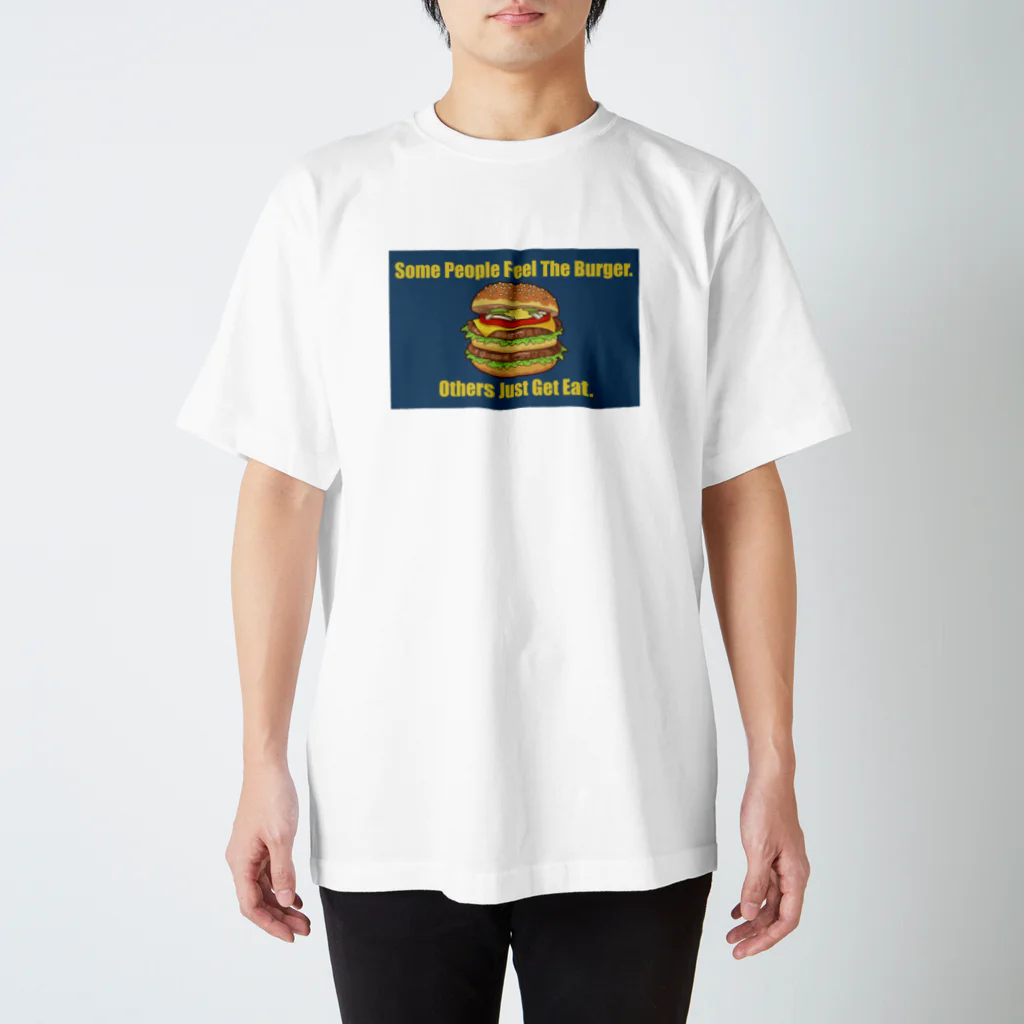 ようこそ！イケダヤ国際的なのハンバーガー スタンダードTシャツ
