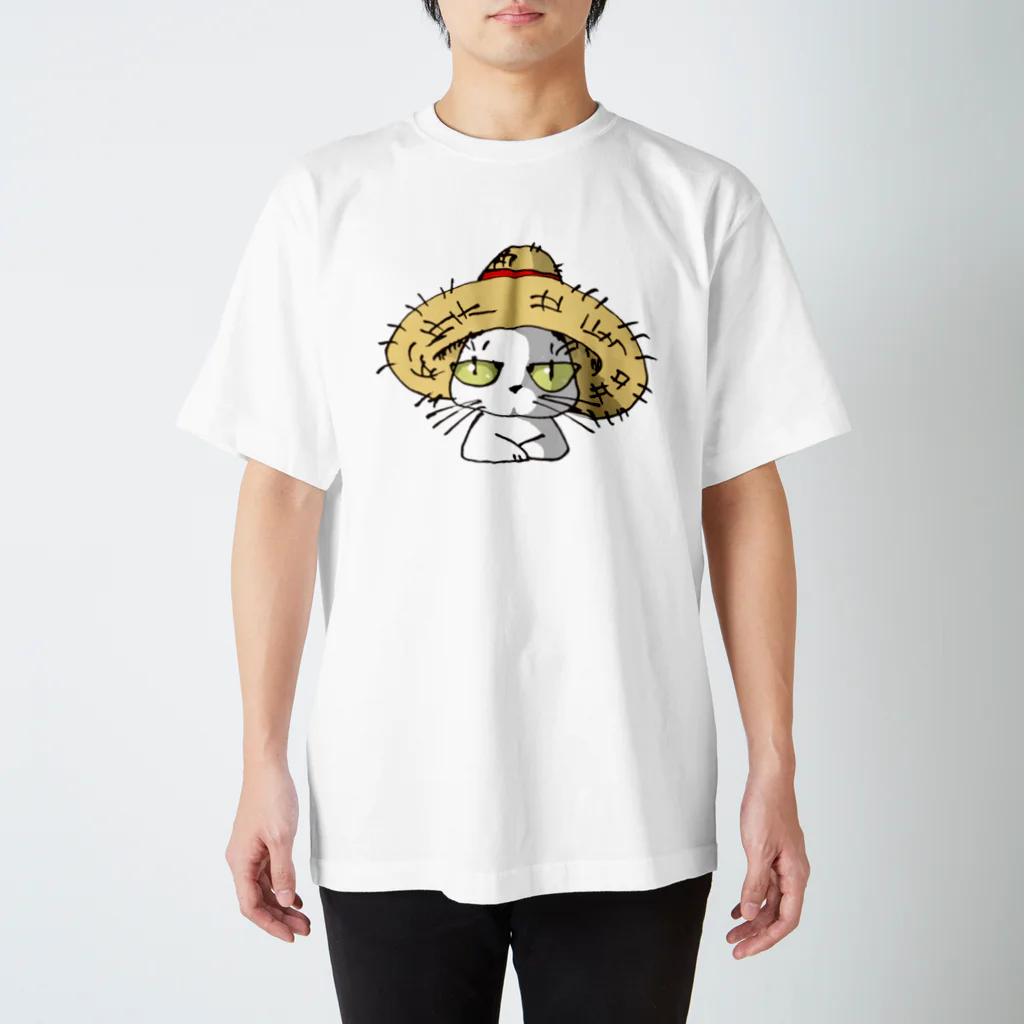 Yoshisyanの麦わらの猫 スタンダードTシャツ