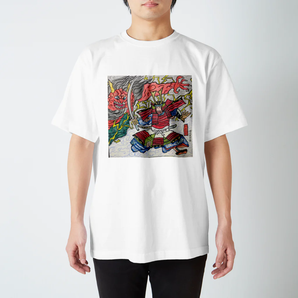 パルモ図工部の疫病退散武者絵図 スタンダードTシャツ