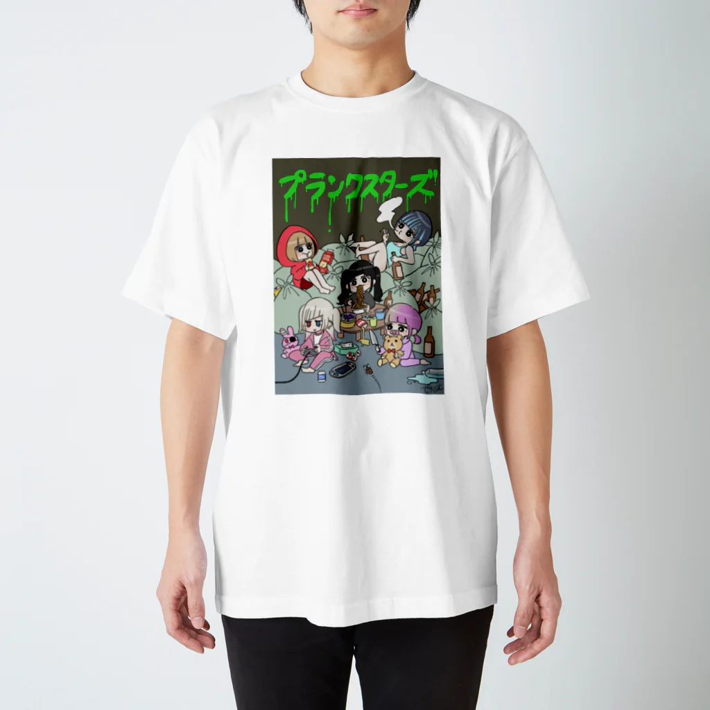 プランクスターズ【公式】のプランクスターズ×世紀末 メンバーイラストTシャツ Regular Fit T-Shirt