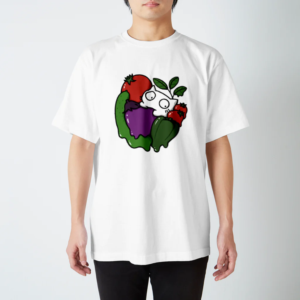 B6_6bitのsummer vegetables スタンダードTシャツ