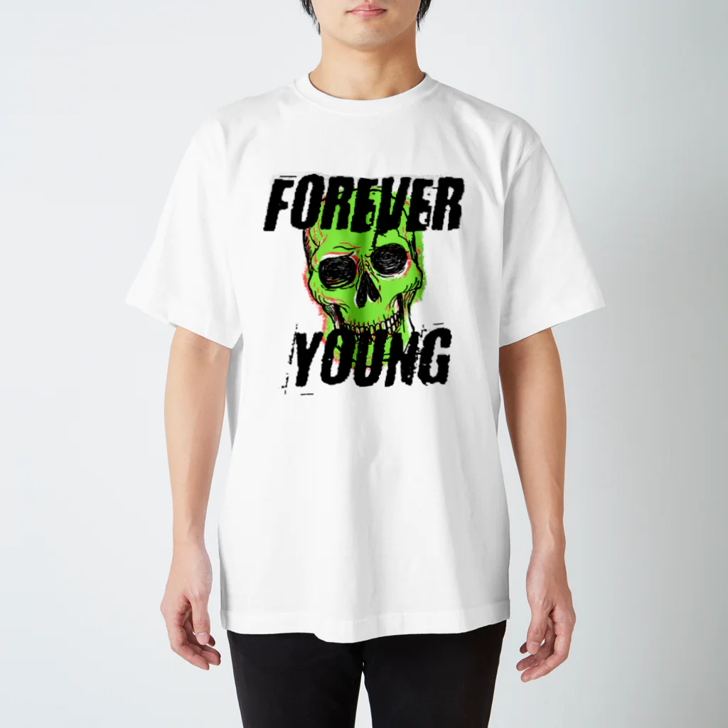 NIKAWADORI　SHOUTENのForever young Tee スタンダードTシャツ