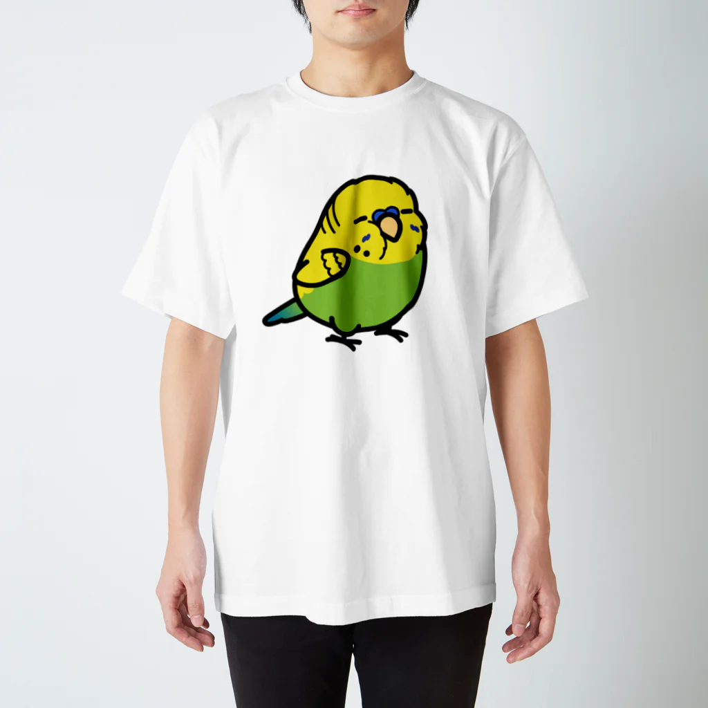 Cody the LovebirdのChubby Bird 大型セキセイインコ Regular Fit T-Shirt