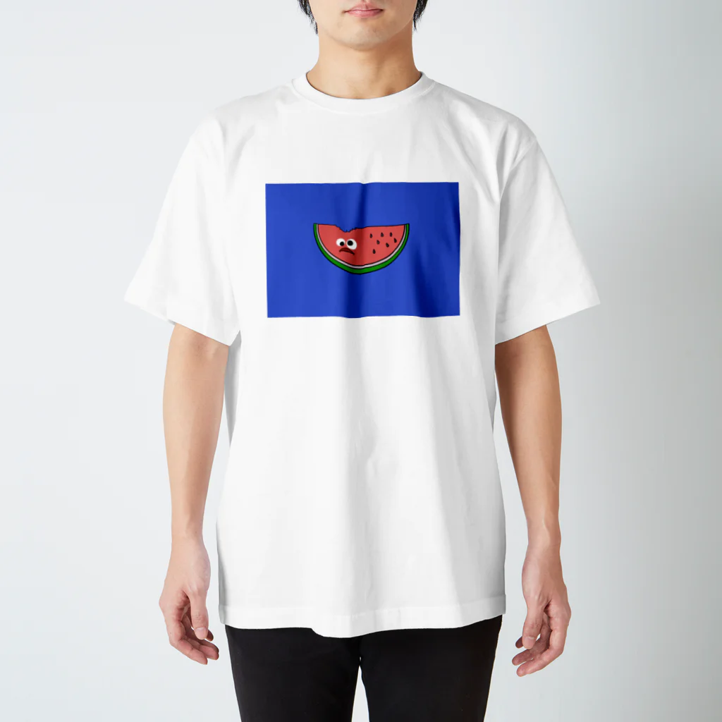 soranaito-togo_redpandaの“Panic” Watermelon  Regular Fit T-Shirt