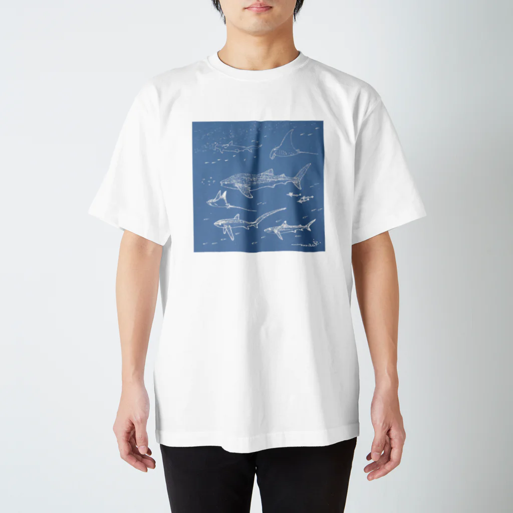 ラシマ工房のMainly sharks collection スタンダードTシャツ