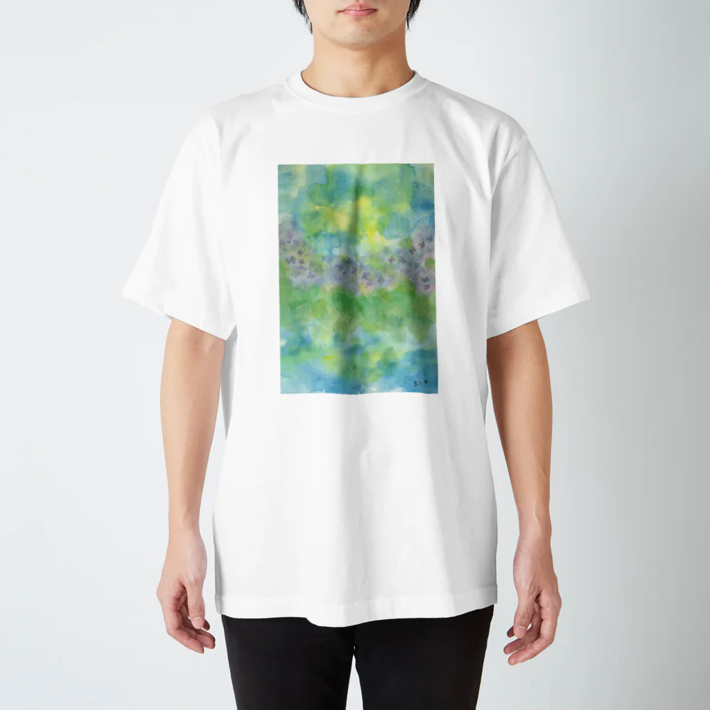 ワタリマコトの紫陽花いろに染まるころ  スタンダードTシャツ