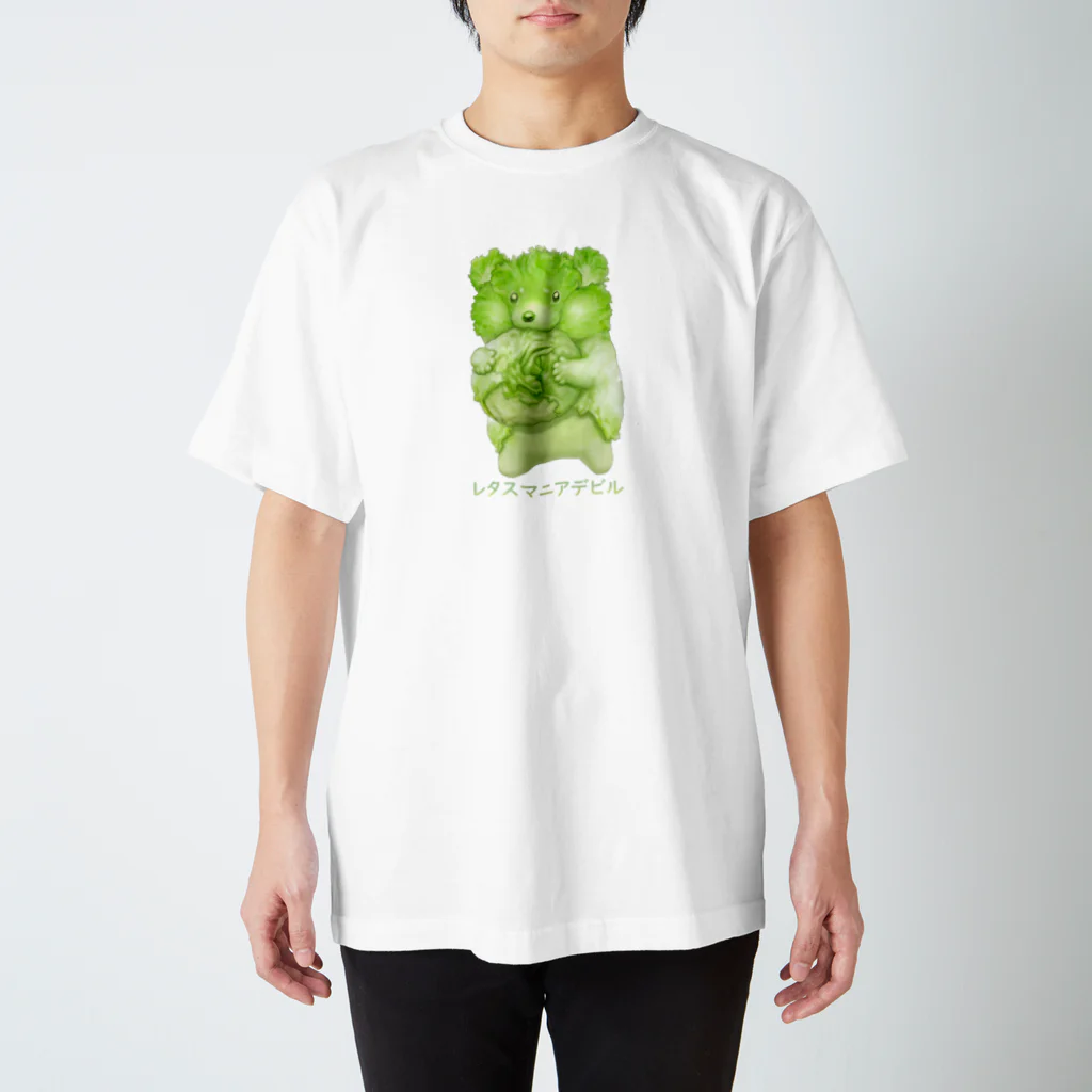 おやさい妖精さんの お店🌱のレタスマニアデビル Regular Fit T-Shirt