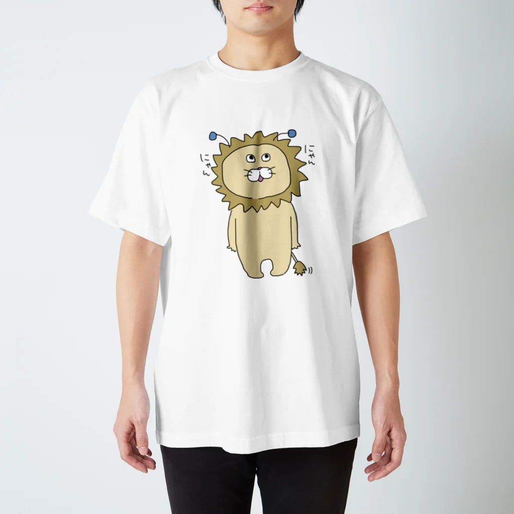 pekoZOOのライオンくん(全身) スタンダードTシャツ