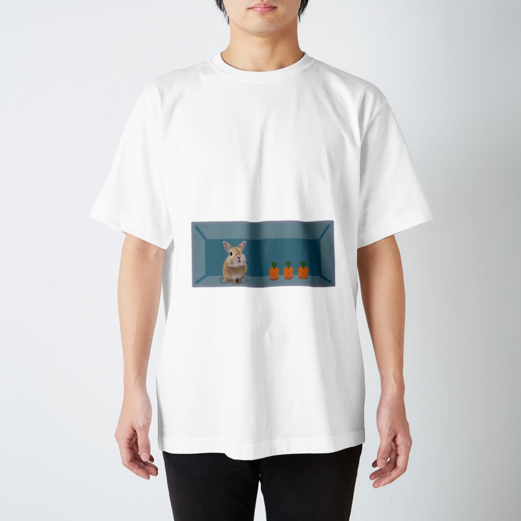 『卯のえほん』   〜えほんカフェ「うさぎの絵本」のオンラインショップ〜のおなかに暮らすうさ Ⅳ Regular Fit T-Shirt