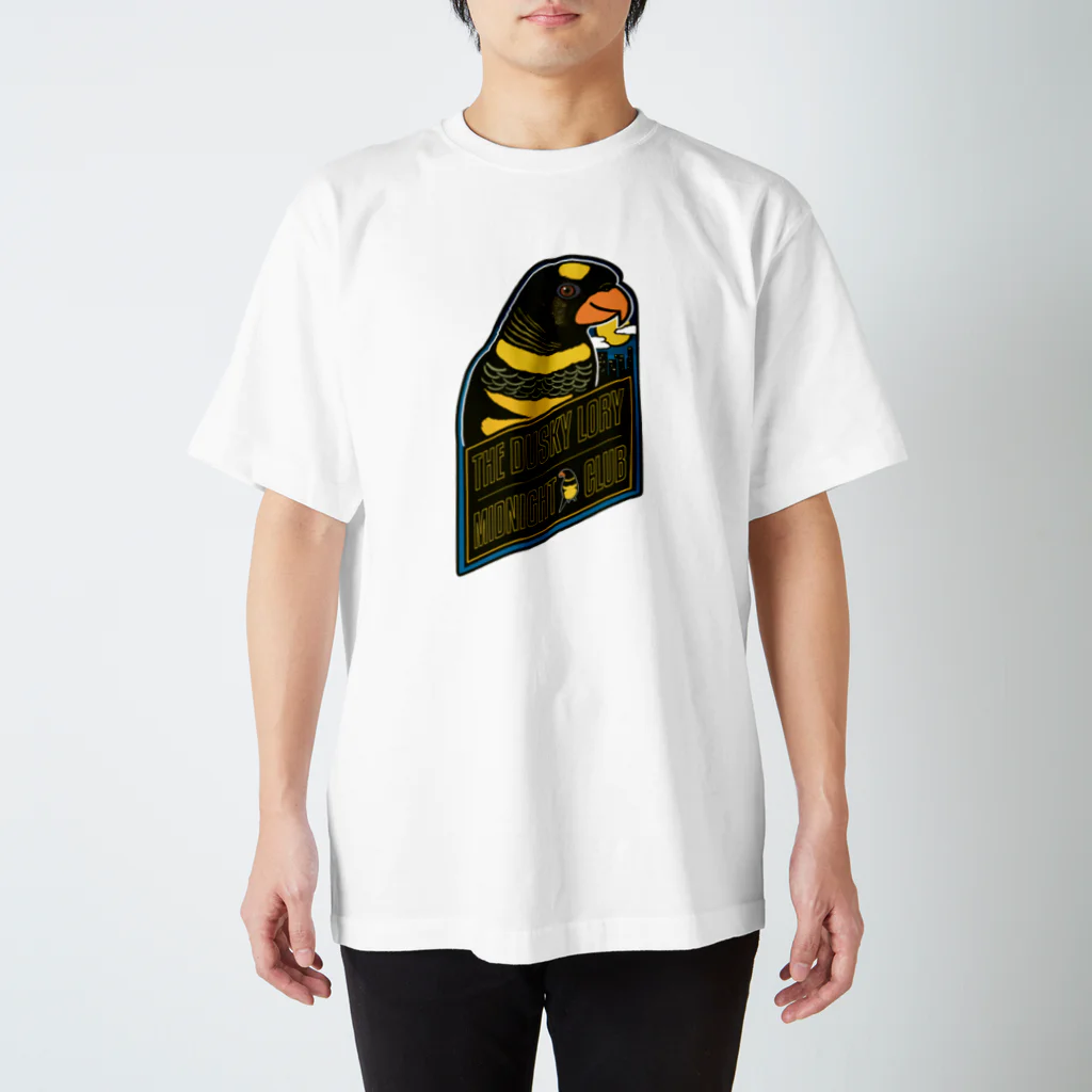 ムクのコシジロインコのミッドナイトクラブ スタンダードTシャツ