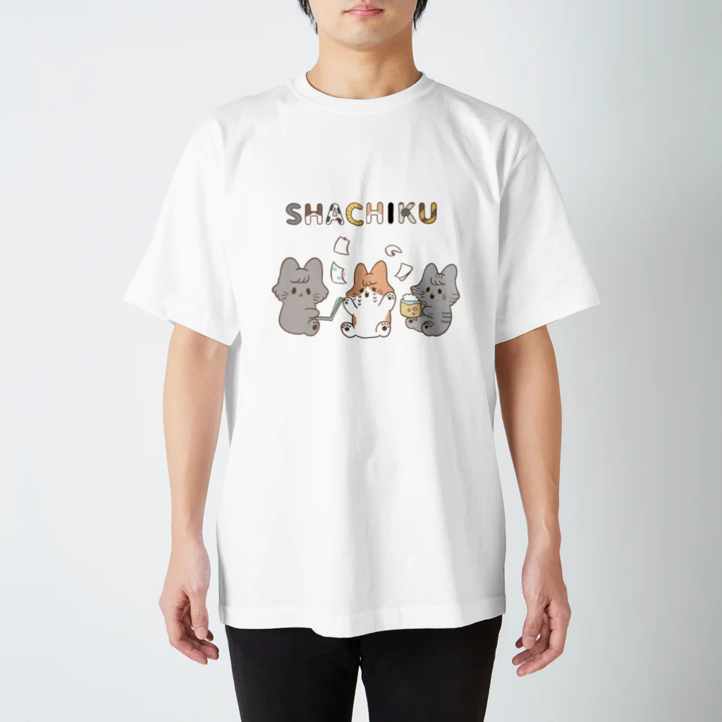 Noruneko-Yaのねこねこ社畜Tシャツ Regular Fit T-Shirt