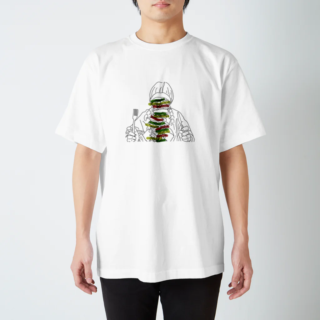 GIRLS LIKE FOODのTOWER of HAMBURGER Regular Fit T-Shirt