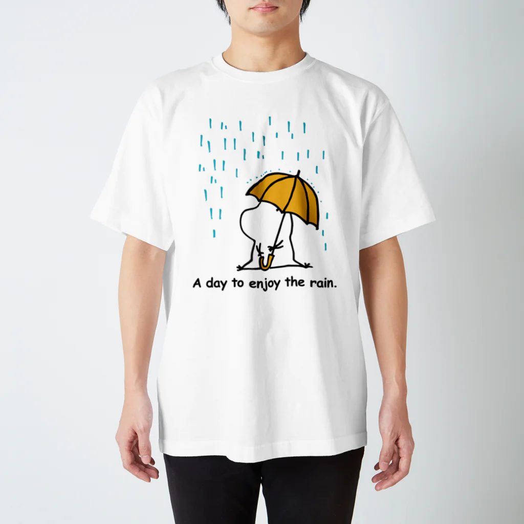 ついついのツイッターのぽつぽつ雨の日のぽか スタンダードTシャツ