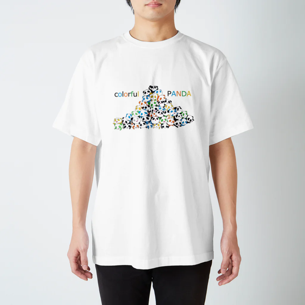 アニマルJの☆★colorful PANDA★☆ 티셔츠