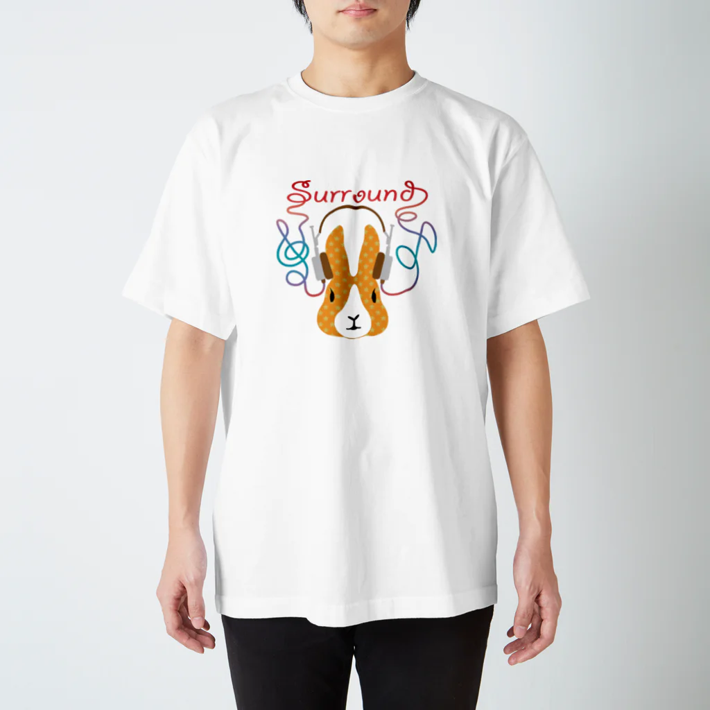 sept lapinsのウサの耳にミュージック スタンダードTシャツ