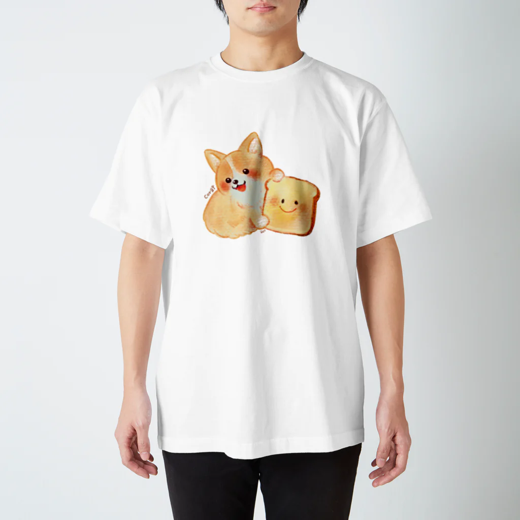 くろさわゆいの食パンコーギー スタンダードTシャツ