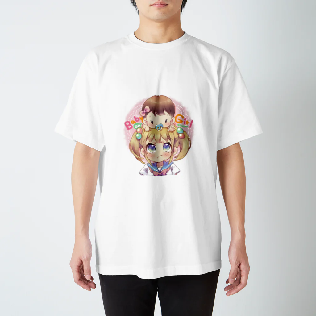 desartのBaby on Girl! おんなのこ スタンダードTシャツ