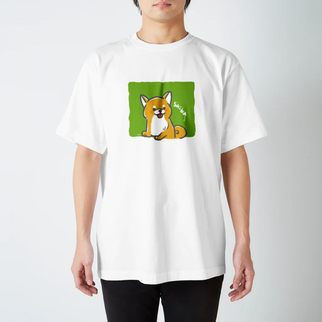 くろさわゆいのもふもふ柴犬 Regular Fit T-Shirt