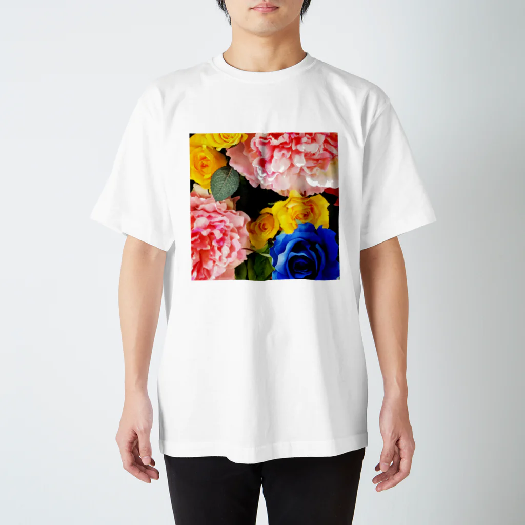 KIKIのビビッド造花Tシャツ スタンダードTシャツ