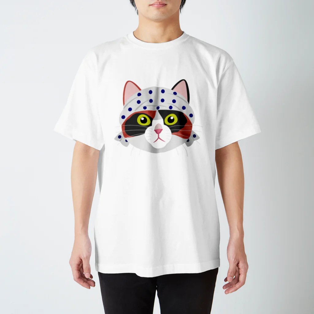 StudioAyutakaの鉢巻き三毛猫 Regular Fit T-Shirt