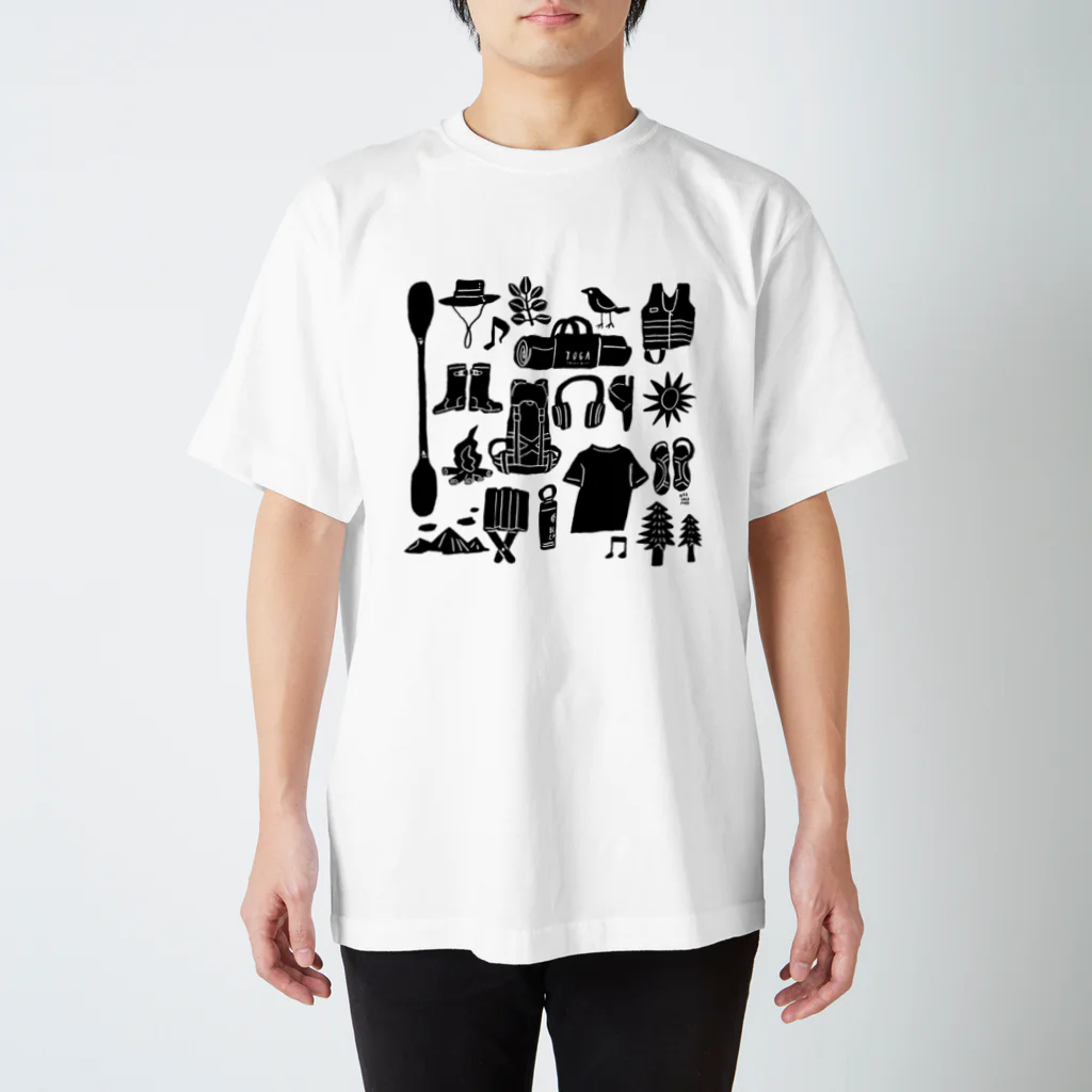 坂本印のキャンプ大好きじゃろ（大サイズ） スタンダードTシャツ