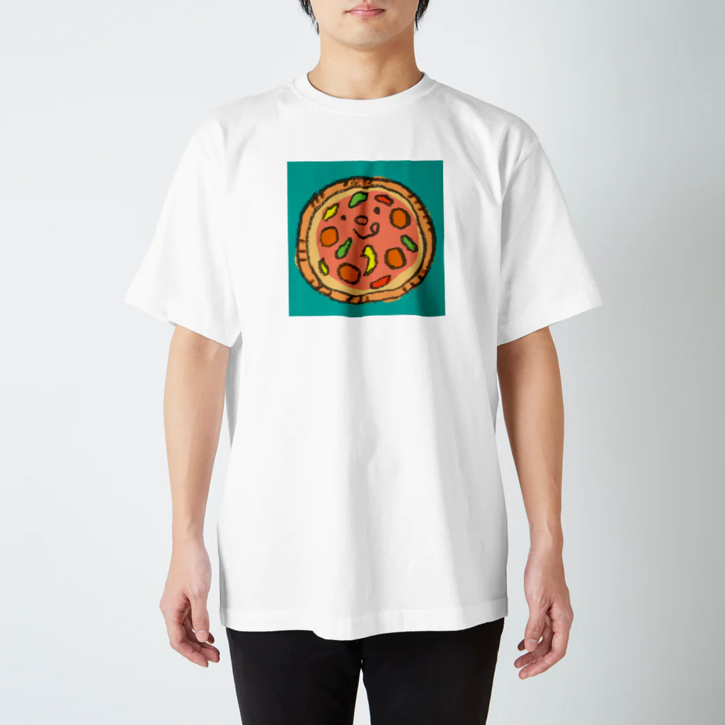 ゴキゲンサンショップのピザ スタンダードTシャツ