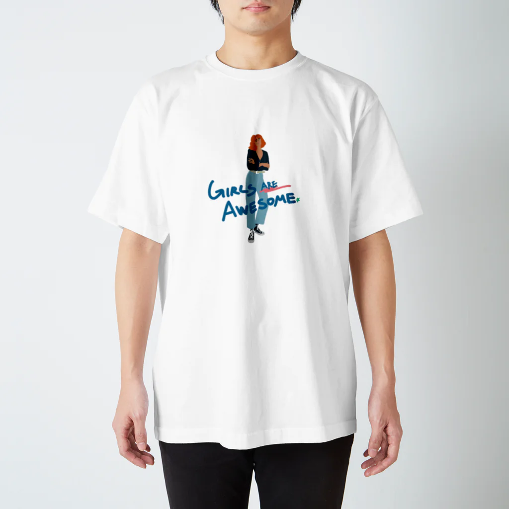 Authentic_japaneseのGirls are Awesome スタンダードTシャツ