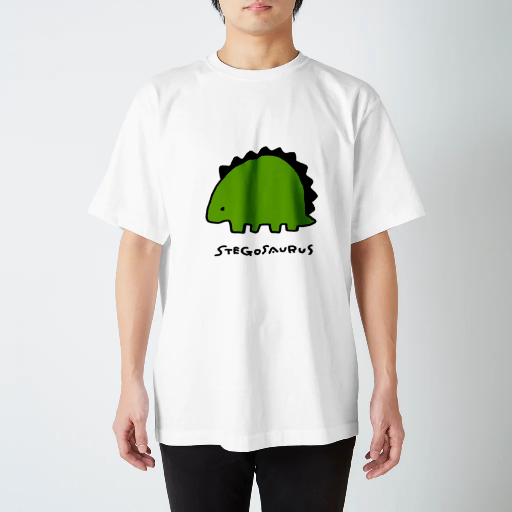 pitpotpatのステゴザウルス スタンダードTシャツ