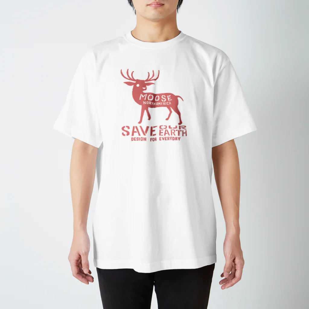 Design For Everydayのmoose Regular Fit T-Shirt