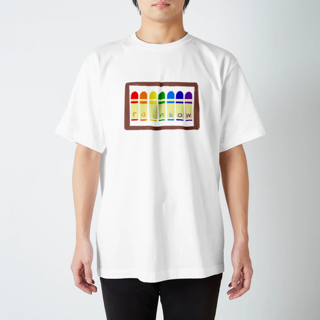 いただきまーすの７色クレヨン スタンダードTシャツ