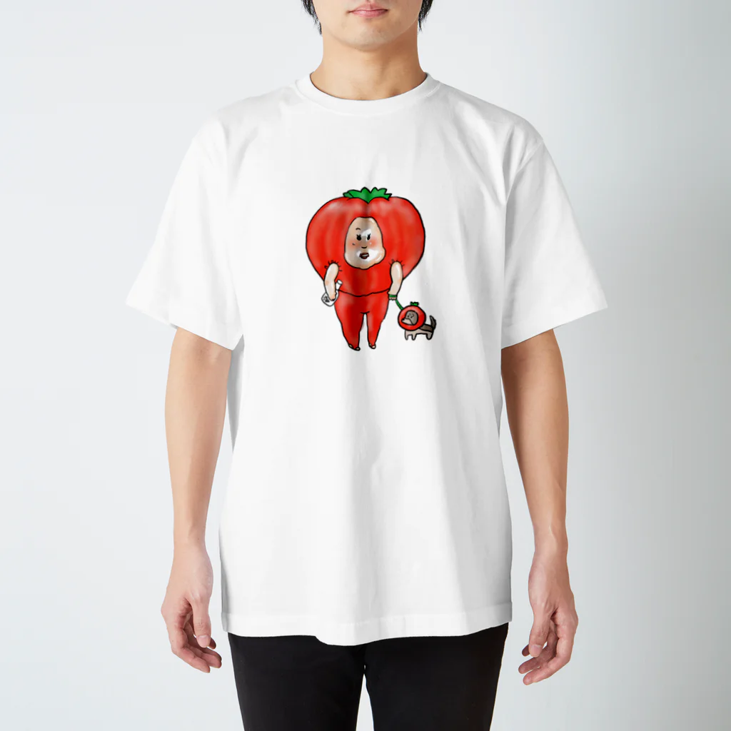 もっちハウスのもちもちトマト🍅 スタンダードTシャツ