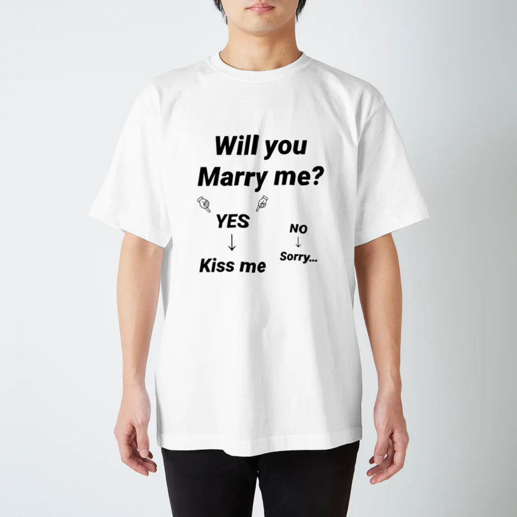 chidamanのMarry me Regular Fit T-Shirt