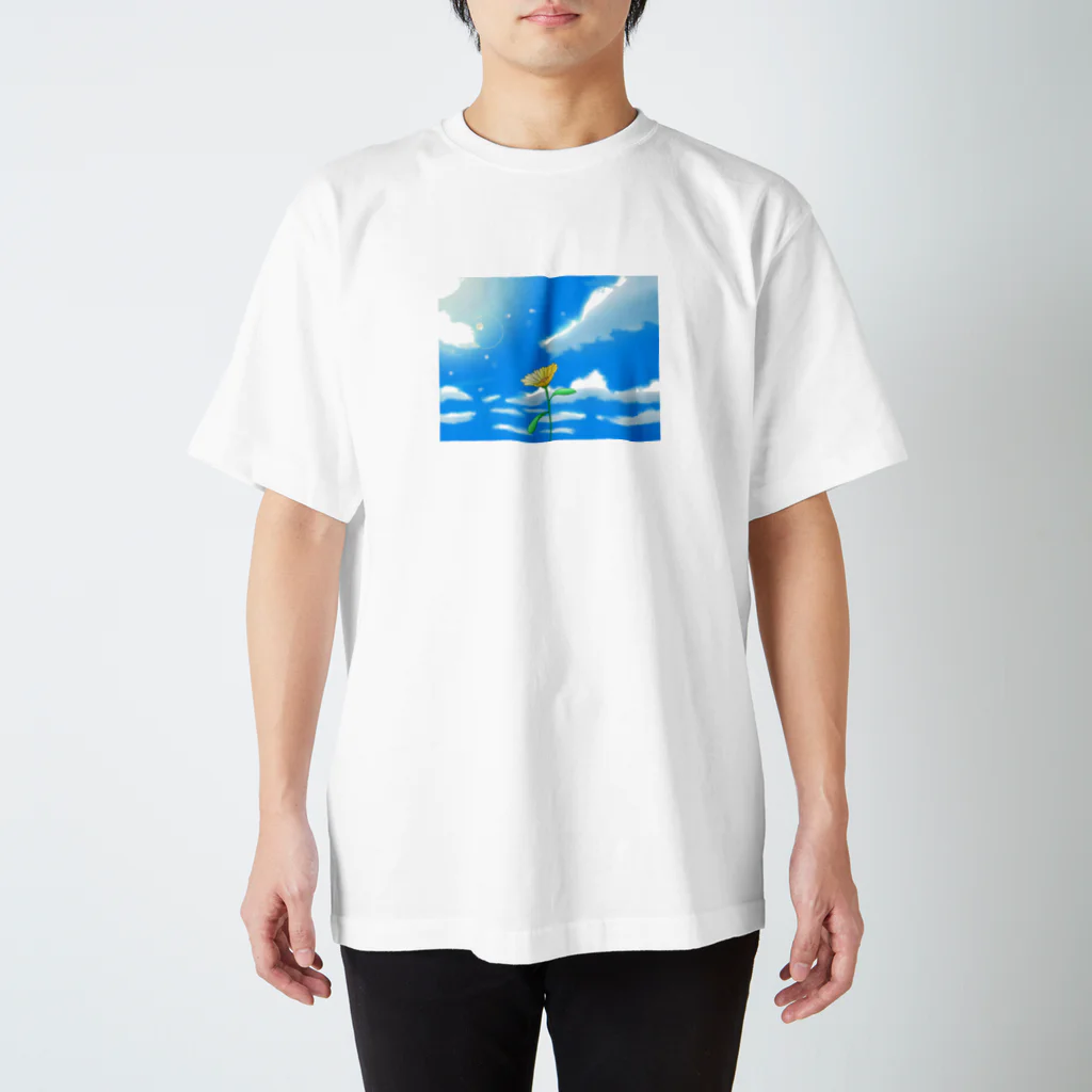 かぼちゃの花と空Tシャツ Regular Fit T-Shirt